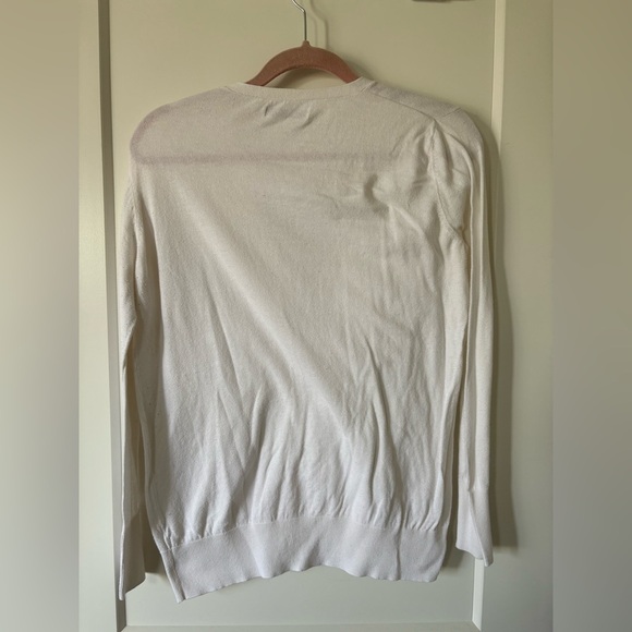 Old Navy White Button-Up Women's Cardigan - Picture 3 of 3